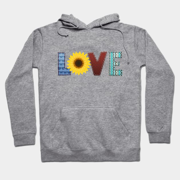 Love Sunflower design Hoodie by Satic